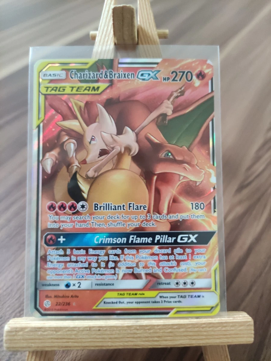 Charizard E Braixen GX Pokémon Carta Em Português 22/236