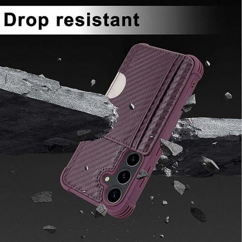 Samsung Galaxy S24 Plus 5G Wallet/Case/Credit Card Holder, purple By b1b byoneby - Picture 6 of 12