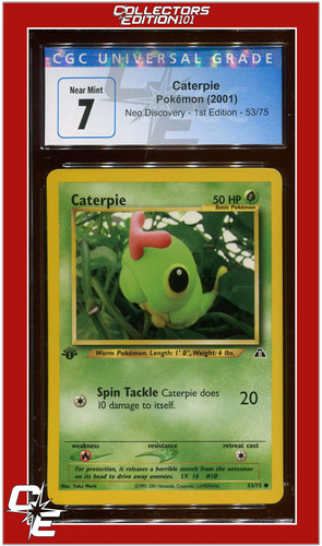Caterpie (1st Edition) graded CGC 7 for sale on eBay