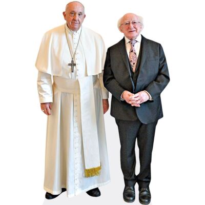 Pope Francis And Michael D. Higgins (Duo 1) Mini-Prominente Ausschnitt