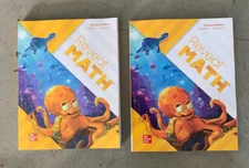 Reveal Math Grade K Student Book Volume 1 and 2       New 2022