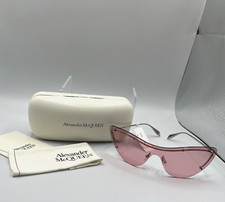 Alexander McQueen Studded Shield Cat Eye Sunglasses AM0413S - Pink -new w/ case