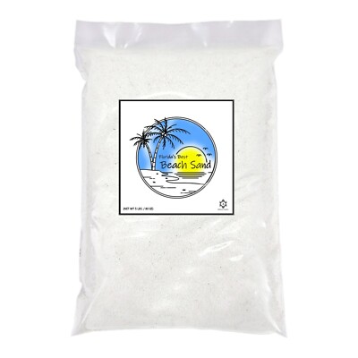 20 lbs. Natural White Beach Sand, Play sand, Sandbox Sand, Crafts and more.