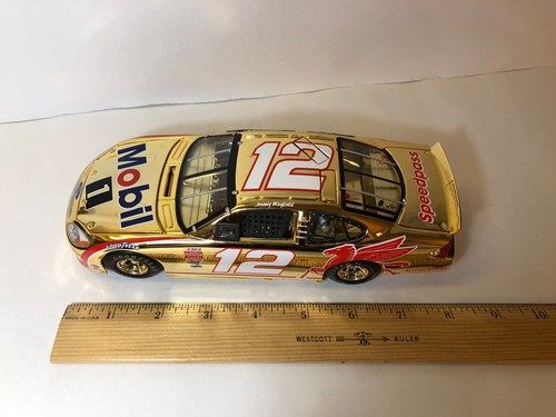 2001 JEREMY MAYFIELD #12 MOBIL ONE 1:24 OWNERS GOLD TEAM CALIBER CAR - Picture 2 of 7