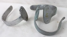 3 Vintage Chrome Marine Sail Boat Nautical Rope Holder Hanger Hook Bracket Mount