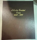 1837-1891 SEATED LIBERTY DIME DANSCO ALBUM VERY NICE !!! READY FOR YOUR COINS