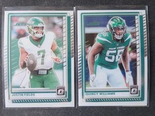 JUSTIN FIELDS/QUINCY WILLIAMS 2-CARD LOT 2025 Donruss Optic NEW YORK JETS Mint