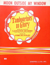 Moon Outside My Window Sheet Music Tambourines To Glory 1963 Musical Huntley