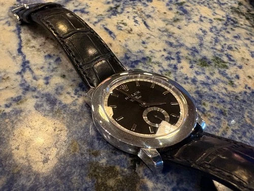 Rolex 5241 Cellini Platinum Black Dial 38 mm w/ Watch Box/papers