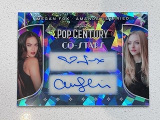 2026 Leaf Metal Pop Century Co Stars Megan Fox and Amanda Seyfried Auto 1/1