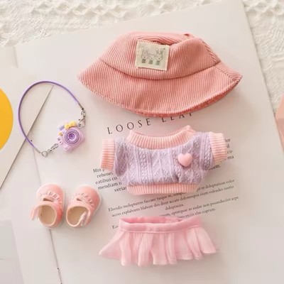 Labubu Puppenkleider-Set Für 15-17cm Puppen - 3 Themen Outfits Mit Accessoires