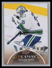 2021-22 Upper Deck Hockey #C198 Thatcher Demko UD Canvas Vancouver Canucks