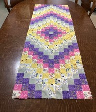 unfinished quilt top tablerunner bargello