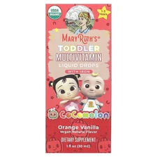 Cocomelon, Toddler Multivitamin, Liquid Drops With Iron, 1 - 3 Years, Orange
