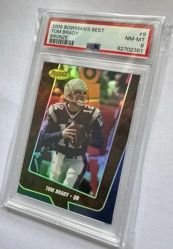 Tom Brady 2005 Bowman's Best Bronze Refractor /199 PSA 8 GOAT