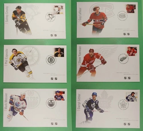 DR WHO 2015 CANADA 6 FDC HOCKEY SPORTS TEAMS R45950