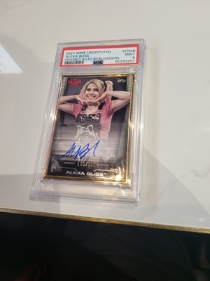 2021 WWE Undisputed Alexa Bliss Auto GOLD FRAME 106/150 PSA 9