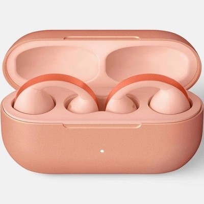 Heyday Open Ear Jewelry Wireless Earbuds w/Case Bluetooth Peach Color-Sealed Box