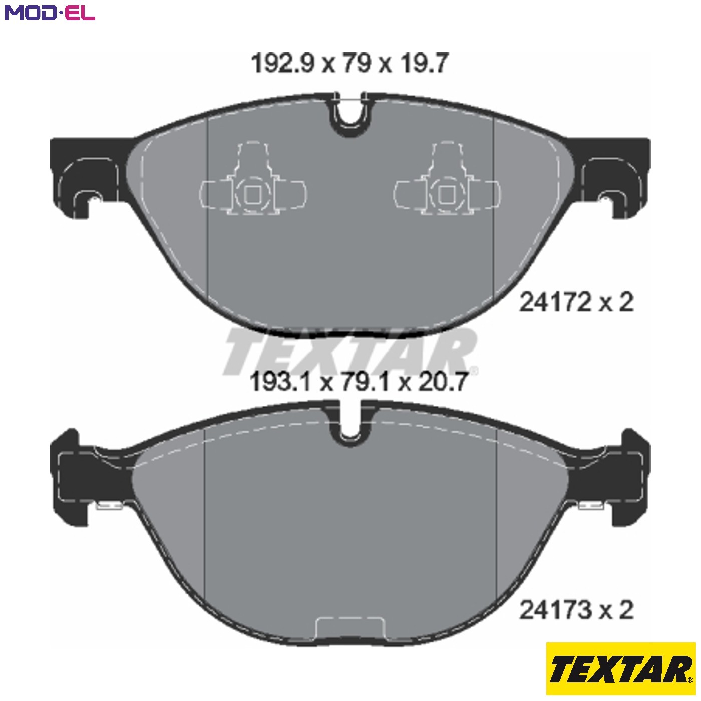 BRAKE PAD SET DISC BRAKE 2417201 FOR BMW X5/SAV/E70/F15/F85 X6/SAC/E71/E72/F16