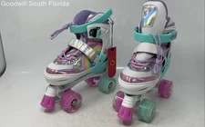 Sulifeel Kids Multicolor Adjustable Light Up Roller Skates Size Small