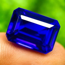 26 Ct Natural Rare Lustrous Blue Tanzanite Certified Flawless Loose Gemstone