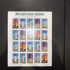 USPS FOREVER STAMPS "NEW ENGLAND COASTAL LIGHTHOUSES" SIXTH IN A SERIES