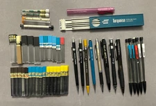 Mixed Lot of Mechanical Pencils Lead & Eraser refills, Pentel & others