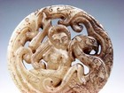 Old Nephrite Jade Stone Carved Pendant Ancient Figurine Riding Phoenix #08122307 — photo 2