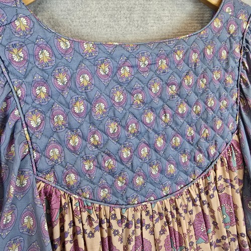Chateau Dress Womens Size Medium Tunic Mini In LavenderLong Balloon Sleeve NEW - Picture 14 of 18