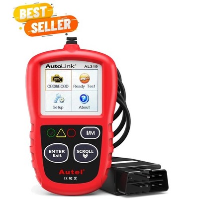 AL319 Professional OBDII Code Reader - Diagnose & Reset Engine Faults Effortl...