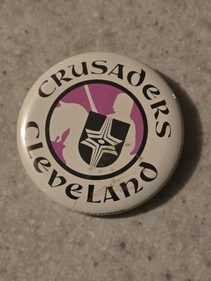 Cleveland Crusaers 1970s Hockey Button Pin Vintage