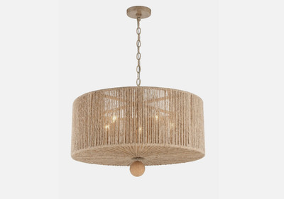 Crystorama Lighting Group JES-B7105 Jessa 5 Light 24''W Wrought - Burnish Silver