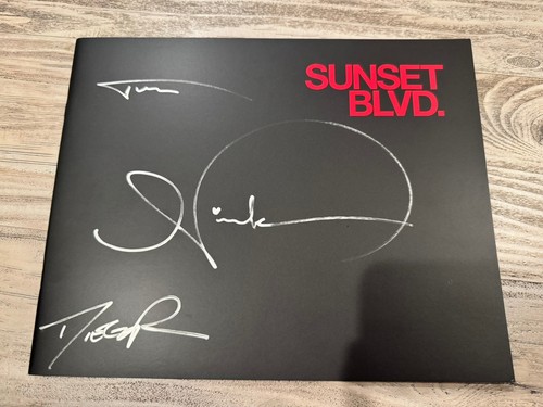 SIGNIERT Sunset Blvd. Programm - HANDSIGNIERT von Nicole Scherzinger & Tom Francis