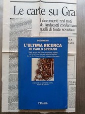 L'ULTIMA RICERCA di Paolo Spriano. l'Unità. Dagli Archivi dell'URSS 