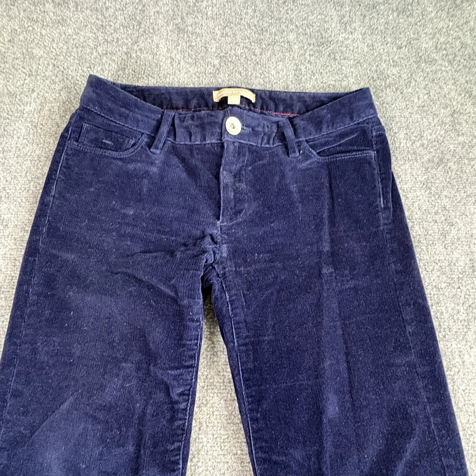 Banana Republic Corduroy Pants Women 25 Classic Navy Bootcut Y2K Preppy Coastal - Image 2 of 4