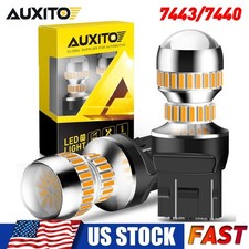 7443 7440 Led Amber Yellow Turn Signal Parking High Power Light Bulbs 2800lm Gus
