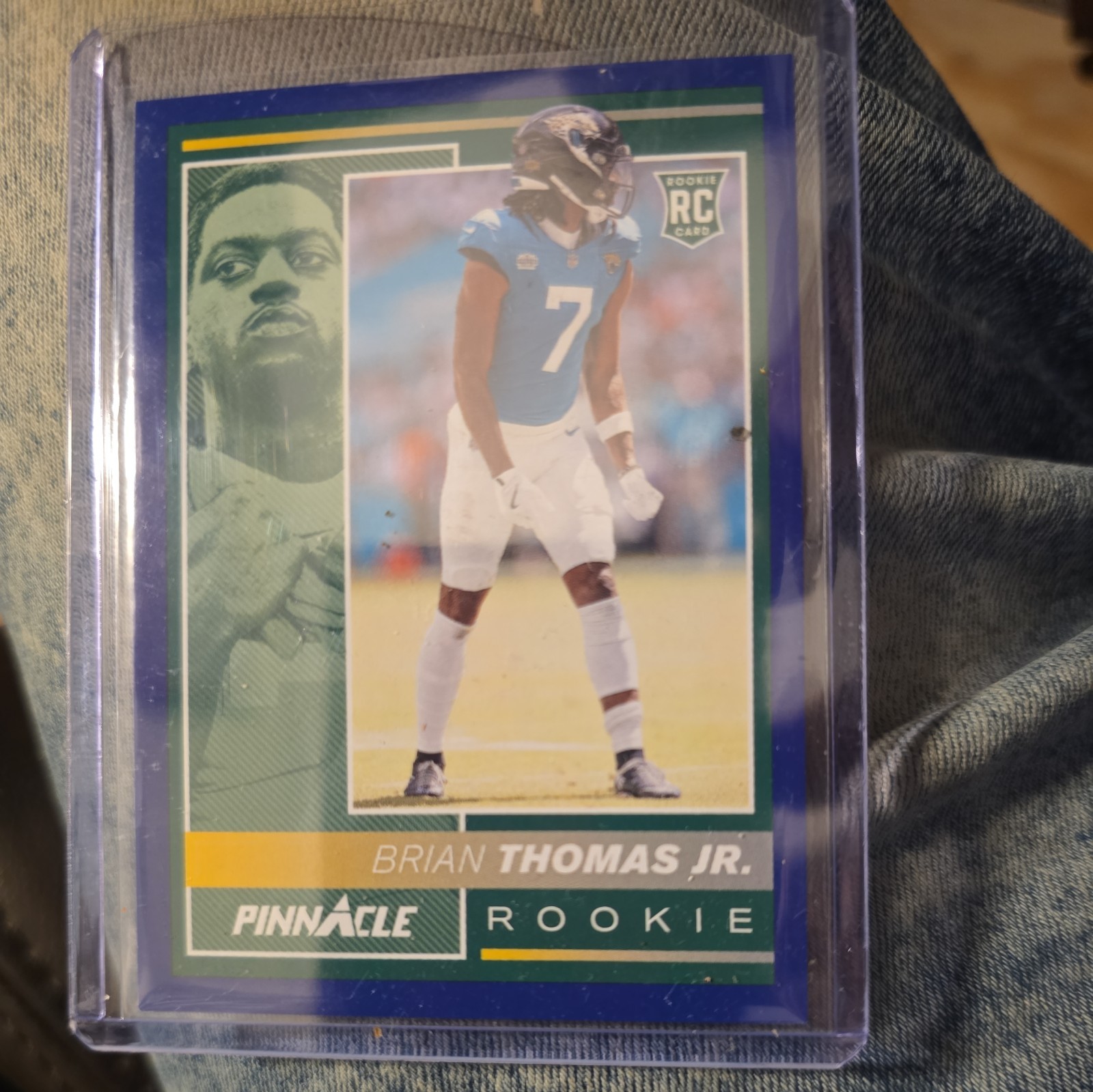 2024 Panini Encore Brian Thomas Jr Pinnacle Blue Rookie /25 #213