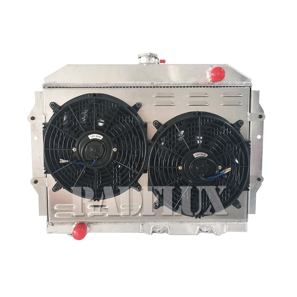 Radiador + cubierta + ventilador + relé para 58-74 AMC Ambassador/Javelin/AMX/SST/DPL/Matador Foto 4 de 4