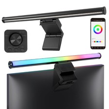 17" Monitor Light Bar with 15 Colors RGB Backlight, Wireless Remote and App C...