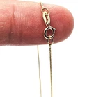 Gold Chain Necklace Fine 9ct Box Italian Jewellery Gift 0.8mm - Choose your size