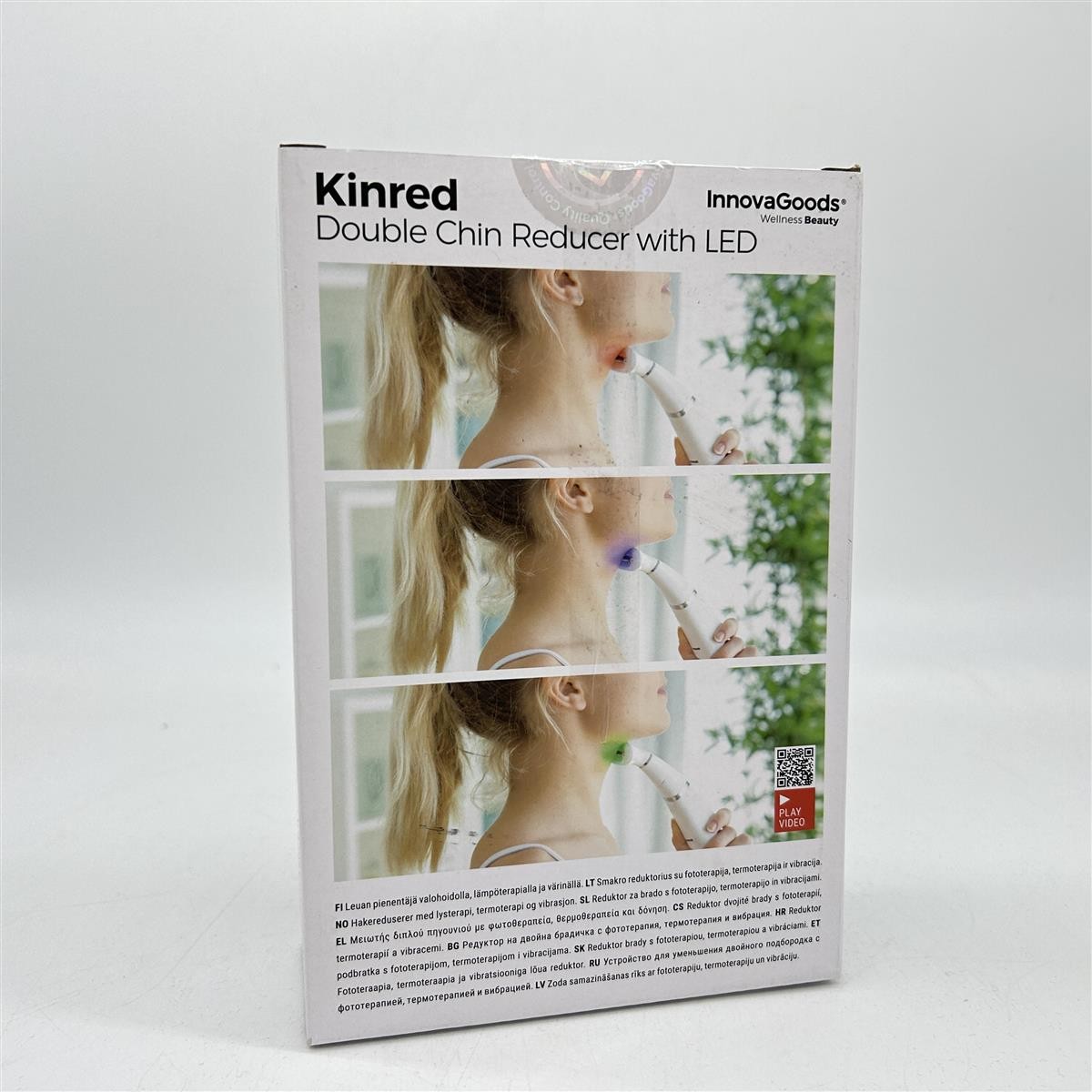 InnovaGoods® Kinred Doppelkinnreduzierer mit Fototherapie, Thermotherapie und Vi