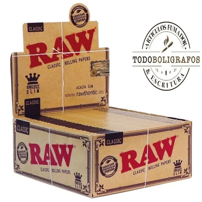 RAW CARTINE KING SIZE LUNGHE SLIM - KS CONFEZIONE DA 50 LIBRETTI .