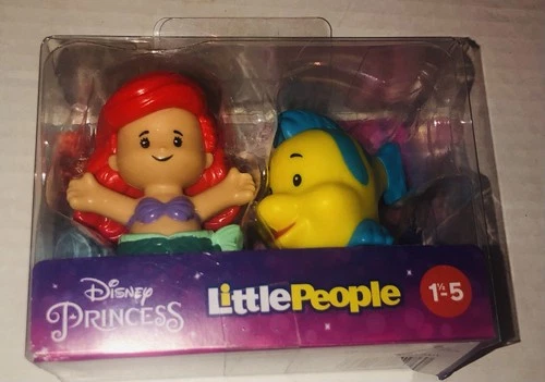 Fisher Price Little People Princess Ariel and Flounder The Little Mermaid New