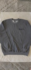 Gildan Mens Sweatshirt Size L Pull Over Sweater Gray Crew Neck Long Sleeve