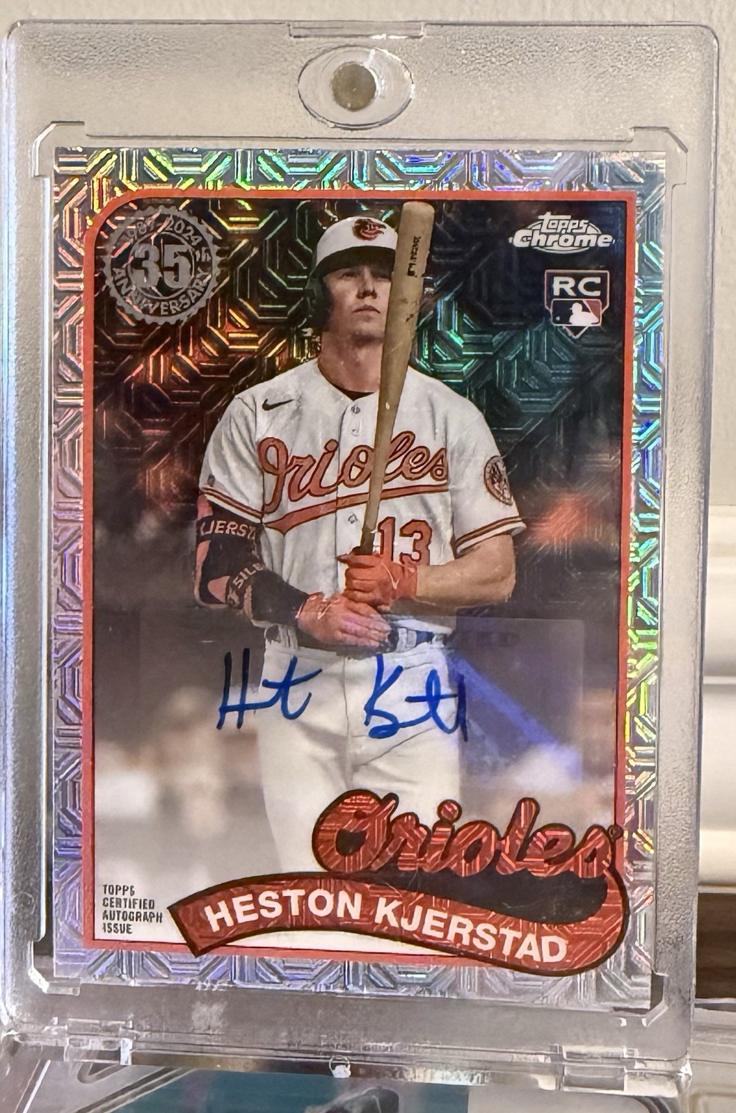 2024 Topps Series 1 Silver Pack Heston Kjerstad Mojo Refractor Auto /299 RC SP