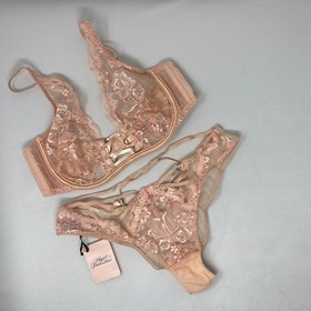 Agent Provocateur Essie Nude 2-piece Set: Bra 34C/ Brief AP2 Small