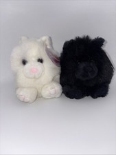 Swibco Puffkins Cat Lot Of 2 With Paws And Shadow Cats With Tags