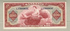 GERMANY-FED REP: 100 Deutsche Mark Banknote, (VF/XF), P-8a, RARE, 1948, No Reser