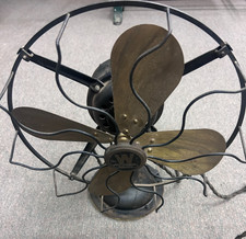 1915 Antique Westinghouse 13’ Desk Fan 4 Blade 3 Speed