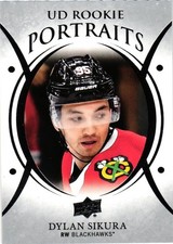 2018-19 Upper Deck Dylan Sikura UD Rookie Portraits #P-92 Blackhawks